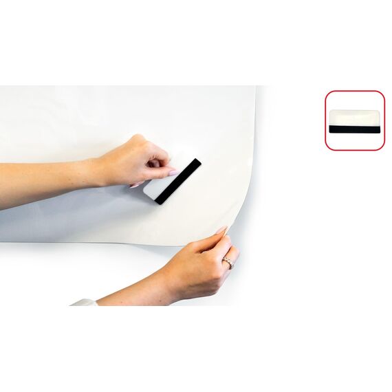 ALLboards Whiteboard Folie, 120x90 cm Magnetisch Selbstklebend Weißwandtafel Folie, einschließlich 2 Marker, 4 Magneten und Whiteboard Schwamm, Wandfolie für glatten Oberflächen in Schule Büro Haus