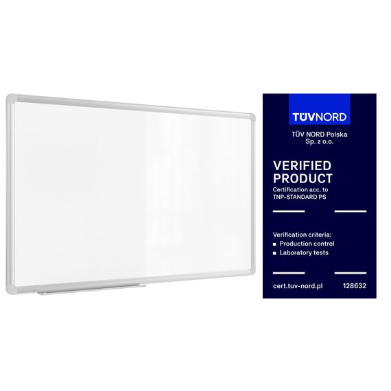 ALLboards Magnetisches Whiteboard 80x50cm Magnettafel mit Aluminiumrahmen Premium EXPO und Stifteablage, Weiß Magnetisch Tafel, Trocken Abwischbar, Wiederbeschreibbar Weißtafel