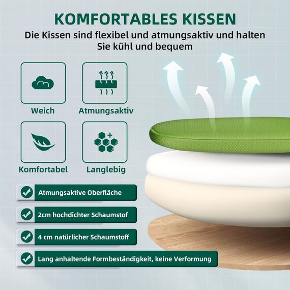 Airchros Bürostuhl, Schreibtischstuhl mit Einstellbarer Lendenstütze, Hochklappbaren Armlehnen, Höhenverstellbarer Ergonomischer Bürostuhl, Netzstuhl mit Wippfunktion bis 125°,Grün