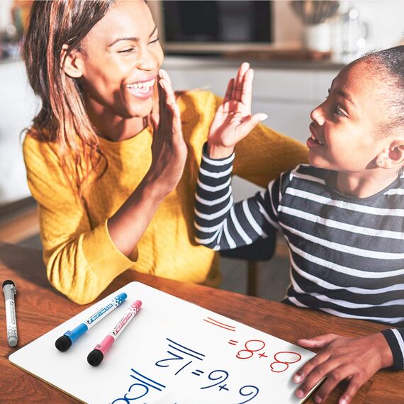 Nicpro 2 Stück trocken abwischbares Whiteboards A4, doppelseitig Whiteboard Klein, 21 x 30 cm Whiteboard Magnetisch, inklusive 10 wasserbasierten Stiften und 2 Radiergummis für Schreiben und Zeichnen