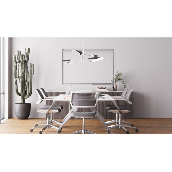 ALLboards Magnetisches Whiteboard 100x80cm Magnettafel mit Aluminiumrahmen und Stifteablage, Weiß Magnetisch Tafel, Trocken Abwischbar, Wiederbeschreibbar Weißtafel