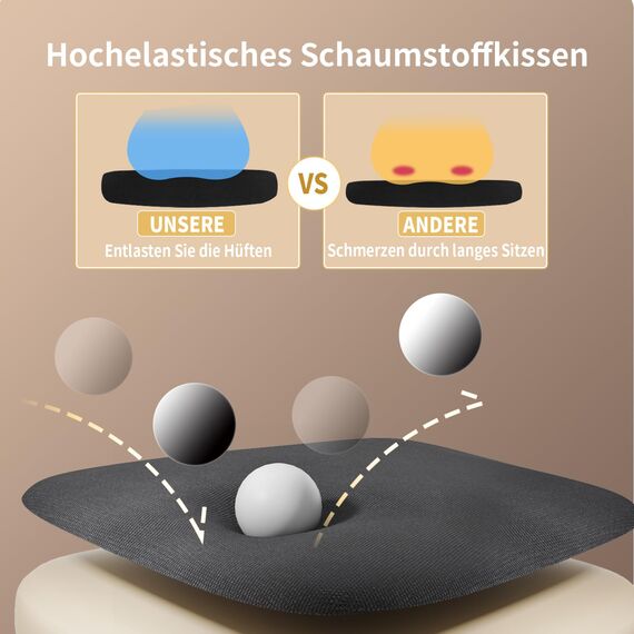 naspaluro Bürostuhl Ergonomisch mit Verstellbarer Armlehnen, Schreibtischstuhl mit Kopfstütze, Atmungsaktiver Netzbespannung, Lordosenstütze, Höhenverstellung Computerstuhl, 360° Drehstuhl, Schwarz