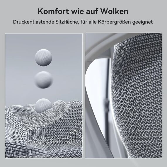 SIHOO Doro C300 Pro Ergonomischer Bürostuhl mit ultraweichen 6D-Armlehnen, dynamischer Lendenwirbelstütze, Sitztiefenverstellung und verstellbarer Rückenlehne, Schreibtischstuhl für Home Office (Weiß)