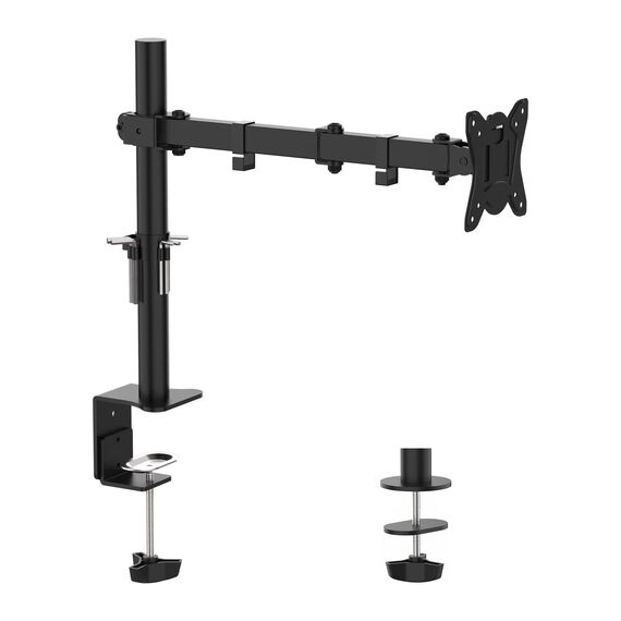 GRIFEMA Monitor Halterung, für 13-32 Zoll Bildschirm, Monitor Stand Monitor Arm Höhenverstellbar Drehungbar, Monitorhalterung Max 9Kg, Bildschirmhalterung Vesa 75x75 / 100x100, Schwarz, GB2001-1