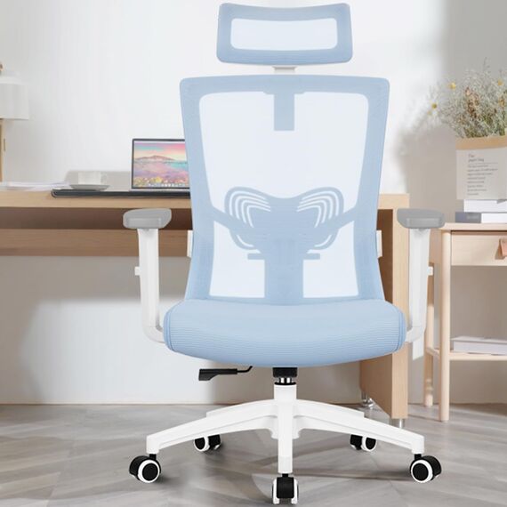 Daccormax Bürostuhl Ergonomischer Bürostuhl mit Verstellbarer Kopfstütze Lendenwirbelstütze Armlehnen Wippfunktion Bürostuhl Bürostuhl Bürostuhl 150 kg