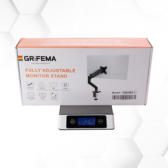 GRIFEMA Monitor Halterung, für 13-32 Zoll Bildschirm, Monitor Stand, Monitor Arm Höhenverstellbar Drehungbar, Monitorhalterung Max 9Kg, Bildschirmhalterung Vesa 75x75 / 100x100, Schwarz