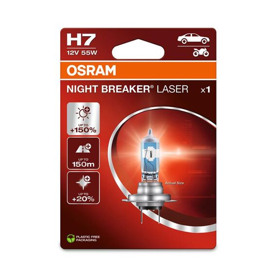 OSRAM H7 Glühlampe Fernscheinwerfer 55W Fernlicht Birne 64210NL-1BL