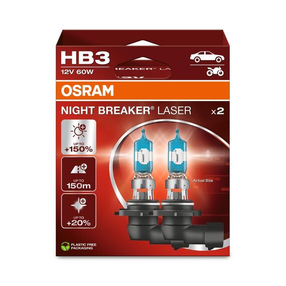 OSRAM HB3 Glühlampe Fernscheinwerfer 60W 4200K Fernlicht Halogen Birne 9005NL-HCB