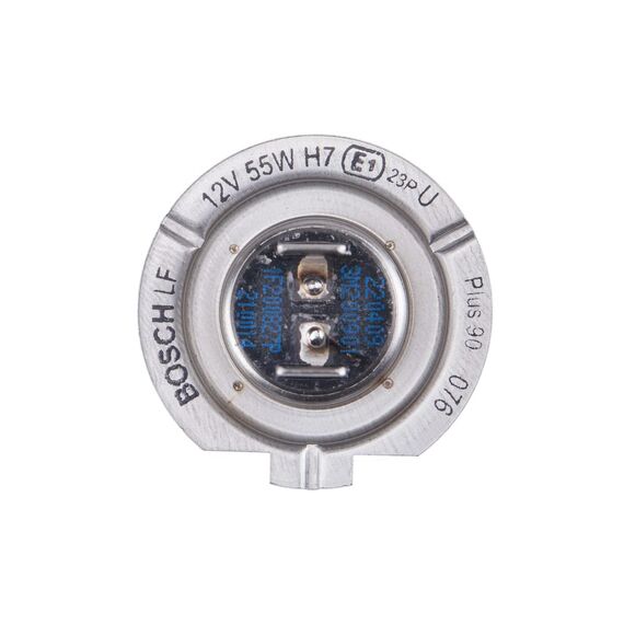 Bosch H7 Plus 90 Halogen-Glühlampe für Auto-Scheinwerfer, 12 V 55 W, 90% mehr Licht - Lampensockel Typ PX26d - 1 Ersatz-Scheinwerferlampe (Packung mit 2)