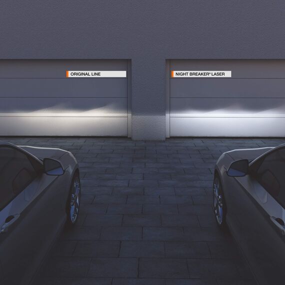 OSRAM NIGHT BREAKER LASER H4, +150% mehr Helligkeit, Halogen-Scheinwerferlampe, 64193NL-HCB, 12V PKW, Duo Box (2 Lampen)