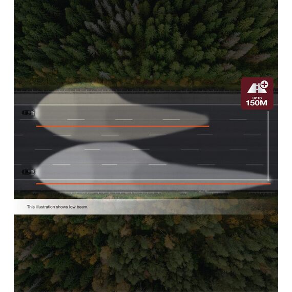 OSRAM NIGHT BREAKER LASER H4, +150% mehr Helligkeit, Halogen-Scheinwerferlampe, 64193NL-HCB, 12V PKW, Duo Box (2 Lampen)