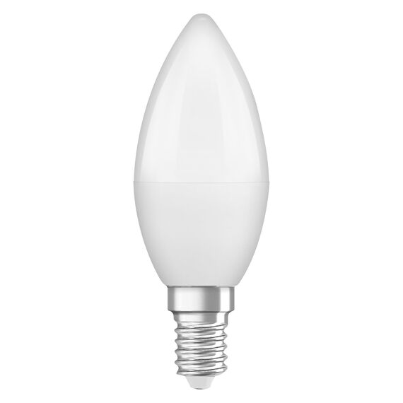 Osram LED BASE Classic B40, matte Filament LED-Lampen aus Glas für E14 Sockel, Kerzenform, Kaltweiß (4000K), 806 Lumen, Ersatz für herkömmliche 40W-Glühbirnen, 3er-Box