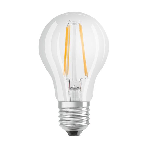 OSRAM LED Base Classic A Lampe, in Kolbenform mit E27-Sockel, nicht dimmbar, Ersetzt 60 Watt, Filamentstil Klar, Warmweiß - 2700 Kelvin, 10 x 2er-Pack