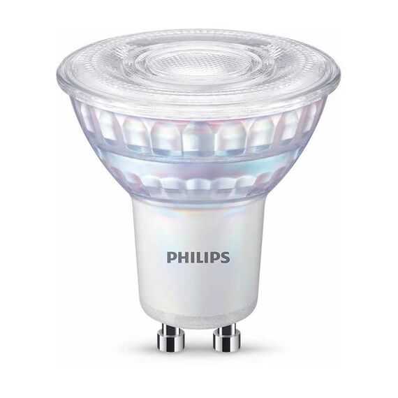 Philips LED Classic GU10 Lampe Warm Glow (80 W), dimmbarer Reflektor LED Spot mit warmweißem Licht, energiesparende Lampe mit langer Nutzlebensdauer, Warmglow Dimmbar