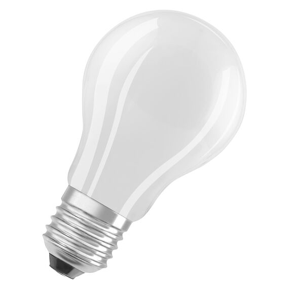 Osram Hocheffiziente LED Lampen mit Energieeffizienz Klasse A, Vorteilspack mit 5 Leuchtmittel, ersetzt herkömmliche 100W Glühbirnen, warmweiß(2700K), E27, mattes Glas, White