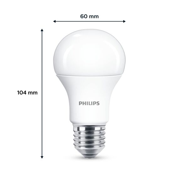 Philips LED Classic E27 Lampen 3-er Pack (100 W), matte LED Lampen mit warmweißem Licht, energiesparende Lampen mit langer Nutzlebensdauer, alte Generation
