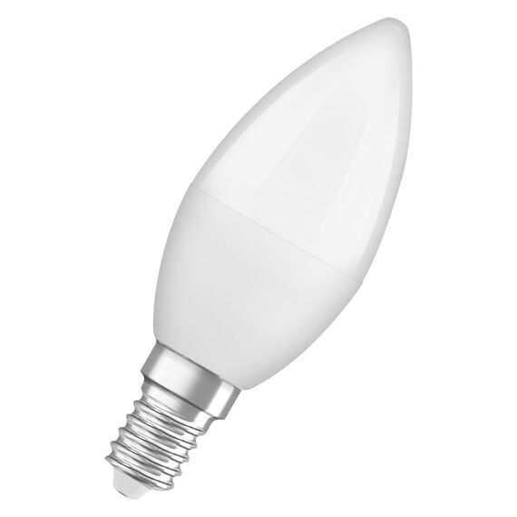 Osram LED BASE Classic B40, matte Filament LED-Lampen aus Glas für E14 Sockel, Kerzenform, Kaltweiß (4000K), 806 Lumen, Ersatz für herkömmliche 40W-Glühbirnen, 3er-Box