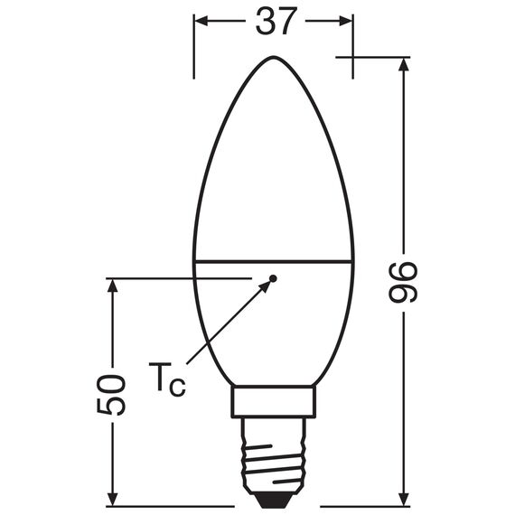 Osram LED BASE Classic B40, matte Filament LED-Lampen aus Glas für E14 Sockel, Kerzenform, Kaltweiß (4000K), 806 Lumen, Ersatz für herkömmliche 40W-Glühbirnen, 3er-Box