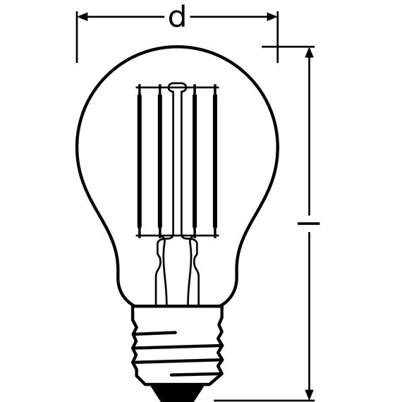 Osram LED BASE Classic A75, klare Filament LED-Lampen aus Glas für E27 Sockel, Birnenform, Warmweiß (2700K), 1055 Lumen, Ersatz für herkömmliche 75W-Glühbirnen, 3er-Box