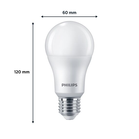 Philips LED Classic E27 Lampen 6-er Pack (100 W), matte LED Lampen mit warmweißem Licht, energiesparende Lampen mit langer Nutzlebensdauer, neue Generation