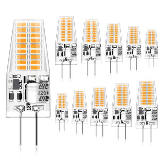 Auting G4 LED Lampen, 3W Led g4 Birne Warmweiß 3000K Ersatz 30W Halogenlampen, 12V AC/DC 300LM g4 Led leuchtmittel,Kein Flimmern Nicht Dimmbar, Energiesparlampe