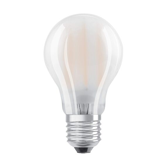 Osram LED BASE Classic A60, matte Filament LED-Lampen aus Glas für E27 Sockel, Birnenform, Kaltweiß (4000K), 806 Lumen, Ersatz für herkömmliche 60W-Glühbirnen, 3er-Box