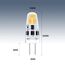 TIAFELNGLY Dimmbar G4 LED Lampen 2W, Kein Flimmern 12V G4 LED Warmweiss Energiesparende Glühbirnen AC/DC 12-24V 360 Grad Winkel Birne G4-6er Pack