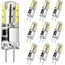 Tailcas G4 LED Birne Kaltweiß 6000K, 12V 1.5W Kein Flackern G4 LED Lampen Stiftsockellampe Ersatz für 20W Halogenlampen, Energiesparlampe 180LM AC/DC LED Leuchtmittel, Nicht Dimmbar, 10er Pack