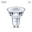 Philips Classic LED GU10 Lampe, 35W, klar, neutralweiß, nicht dimmbar, Doppelpack, Kaltweiß