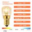 Caldarax 5 Stück Backofenlampe T22 E14 Dimmbar, 2700K Warmweiß, Backofen Birne Bis 300°C Hitzebeständiges, 80LM, AC 230V, Ersatzglühbirne Für Backöfen, Salzlampe, Grillöfen, Mikrowelle, Kühlschränke