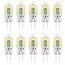 G4 LED Lampen,Kaltweiß 6500K,Ersatz 20W Halogenlampen,Leuchtmittel Stiftsockellampe Glühbirne, 2W 200lm 12V AC/DC, Kein Flackern Nicht Dimmbar -10 Pack…