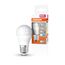 Osram LED-Lampen, klassische Miniballform, 60 Watts Ersatz, E27, P-shape, 4000 Kelvin, Kalt weiß, Matt, single Pack