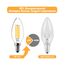 BRIMAX LED 10 Stück Dimmbare Kerzen Glühbirnen, E14 Fassung, 2700K Warmweiss, 4W ersetzt 40 Watt, 400 Lumen, AC220-240V, Glas Klar Edison Fadenlampe C35 für Kronleuchter Tischlampen Wandlampen