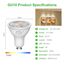 GY GU10 LED Warmweiss Lampe,6,5W 2700K 1025 Lumen Warmweiß Glühbirnen,Ersetzt 100W Leuchtmittel,36° Abstrahlwinkel Spot Strahler,Enegiesparende GU10 Nicht Dimmbar Reflektor Lampen,6 stück