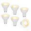 Dehobo GU10 LED Warmweiss Glühbirne, LED Lampen Licht Spot Warmweiss Lampe 6W 2800K 480 Lumen Ersetzt 60W Halogen Leuchtmittel, 120° Abstrahlwinkel Spotlight, Nicht Dimmbar Led, 6 Stück