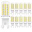 Eco.Luma G9 LED Lampen Kaltweiß 6000K, LED Leuchtmittel 3W Entspricht 40W-50W Halogenlampe, G9 Glühbirne 500 Lumen, Nicht Dimmbar, Kein Flackern, Enegiesparende kleine Birne, 10er Pack