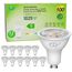 GY GU10 LED Neutralweiss Lampe,6,5W 4000K 1025 lm Neutralweiß Glühbirnen,Ersetzt 100W Leuchtmittel,36° Abstrahlwinkel Spot Strahler,Enegiesparende GU10 Nicht Dimmbar Reflektor Lampen,12stück