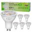 GY GU10 LED Neutralweiss Lampe,6,5W 4000K 1025Lumen Neutralweiß Glühbirnen,Ersetzt 100W Leuchtmittel,36° Abstrahlwinkel Spot Strahler,Enegiesparende GU10 Nicht Dimmbar Reflektor Lampen,6stück