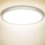 NIBSHOOM LED Deckenleuchte, 18W 1800LM Superschlanke Deckenlampe 4000K IP44 Wasserfest für Wohnzimmer Badezimmer Schlafzimmer Küche Flur Balkon, Rund und Flach Modern Led Lampen Ø220*H24mm, Warmweiß