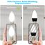 BRIMAX LED Dimmbare 6W Glühbirnen, 5000K Kaltweiss, E14 Fassung, 6W ersetzt 60 Watt, 600 Lumen, AC220-240V, Glas Klar Edison Fadenlampe C35 Kerzenform für Kronleuchter Tischlampen Wandlampen 5 Stück
