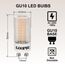 Goopig GU10 LED Lampe Mais 3,5W Warmweiss 2700K Ersetzt 50W, 6er Pack, 385lm Leuchtmittel, Flimmerfrei, Nicht Dimmbar T22 Klar Zylinder Form lampen, Abstrahlwinkel 360° Birnen