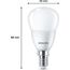 Philips LED Tropfenlampe ersetzt 40W, E14, warmweißes Licht (2700 Kelvin), 470 Lumen, matt, 3er Pack, Warmweiß