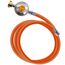 Gasschlauch Set bestehend aus Gasdruckregler 50 mbar und flexiblem Gasschlauch 200 cm - ideal für Gasgrills, Heizstrahler, Hockerkocher, Gaskocher, Lampen, uvm.