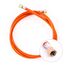 Gasschlauch 150 cm, 1/4" links, Winterfest und flexibel, Orange - ideal für Gasgrills, Heizstrahler, Hockerkocher, Gaskocher, Lampen, uvm.