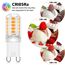 Liyade G9 LED Lampe warmweiß, 3W 2700K, LED Leuchtmittel 3W entspricht 30W-40W Halogenlampe, Glühbirne 360LM Lampen AC 220V kein Flackern, nicht dimmbar, Enegiesparende G9 kleine Birne(3 Pack)