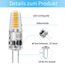 I-SHUNFA G4 LED Lampen 1.2W,AC/DC 12V,Warmweiß LED Glühbirne 3000K,Ersetzt 15W Halogenlampen,110LM G4 LED-Leuchtmittel,LED Birne Nicht Dimmbar,LED Stiftsockellampe,10er Pack