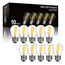 BRIMAX 10 Stück Dimmbare E27 LED Glühbirnen, Warmweiß 2700K, Energiesparend 4 Watt 400 Lumen, G45 Mini Leuchtmittel, AC220-240V Glas Edison Lampen für Vermietung, häusliche und gewerbliche Beleuchtung