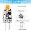 I-SHUNFA LED G4 Lampen,AC/DC 12V,100LM,G4 LED-Leuchtmittel,1W Warmweiß LED Glühbirne,3000K Kein Flackern,Ersetzt 10W Halogenlampen,360°Lichtwinkel,Nicht Dimmbar,10er Pack