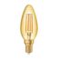 Osram LED-Lampen, Vintage-Edition, 35 Watts Ersatz, E14, B-shape, 2400 Kelvin, Warm Comfort Light, Klares Glas, single Pack