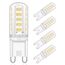 Eco.Luma G9 LED Lampen Neutralweiß 5W Ersatz 28W 33W 40W Halogenlampen 420LM, 4000K G9 LED Leuchtmittel Birnen, Kein Flackern, Nicht Dimmbar, AC 220-240V 4er Pack